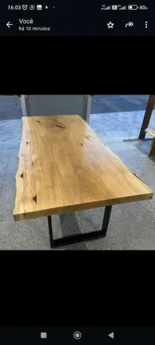 Mesa rústica de Madeira