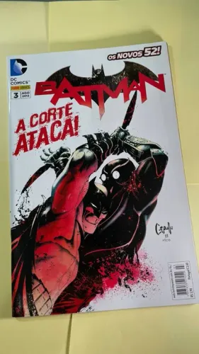 Batman 3 - Os Novos 52 - Agosto de 2012 - capa mole - revista mensal - A corte Ataca