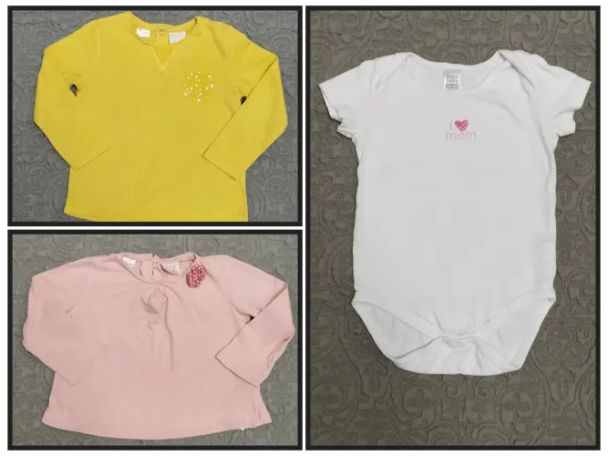 Lote blusas e body da Zara de 2 a 3 anos