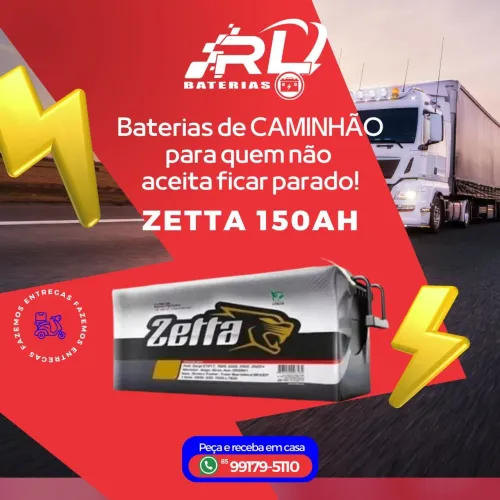 Bateria 150 amperes entrega e instalação grátis Fortaleza e região