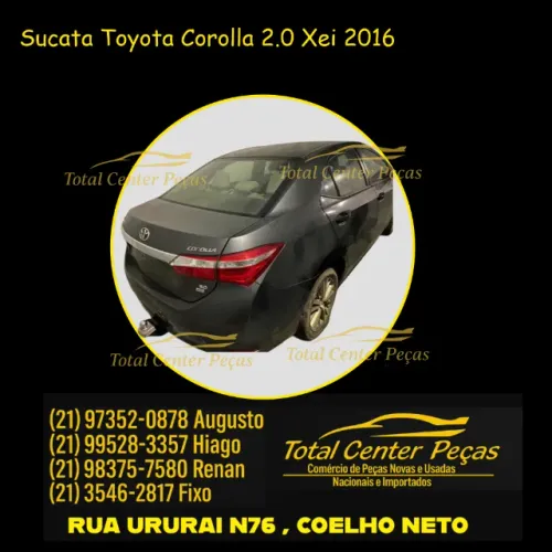 Emblema Toyota Corolla 2.0 Xei 2016 preto