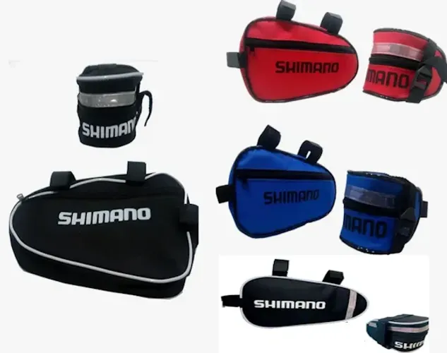 kIT Bolsa De Selim E Bolsa De Quadro Para Bike Bicicleya Refletivo Z1310