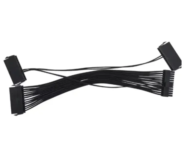 Cabo Extensão Psu Atx 24 Pinos p/ Ligar até Três Fontes Pc Desktop