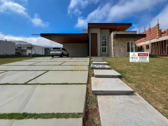 Casa com 3 dormitórios à venda, 351 m² por R$ 4.400.000,00 - Portal Japy Golf Club - Cabre
