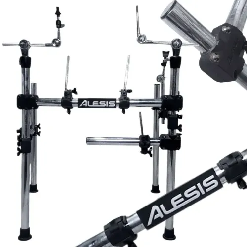 Rack Alesis completo Bateria Eletrônica com Extensores e Clamps