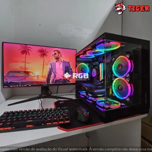 Pc Gamer Novo Completo - Ryzen 7 5700X3D + RX 6750 XT 12GB + RAM 32GB + SSD M.2 NVMe 1TB