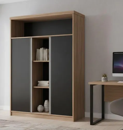 ARMARIO ALTO COM PORTAS DE CORRER PREMIUM - MOVEIS PARA ESCRITÓRIOS