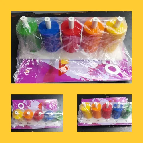 Brinquedo Educativo de Empilhar - 5 Peças Coloridas