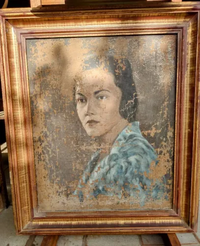 Quadro Retrô do pintor ARTHUR FRAZÃO