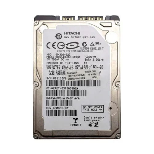 Hd para notebook Hitachi 320gb 