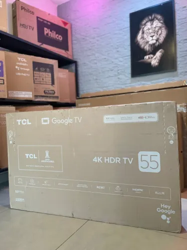 Smart TV 55 Ultra HD 4K TCL LED Google TV Dolby Vision Atmos Wi-Fi Bluetooth