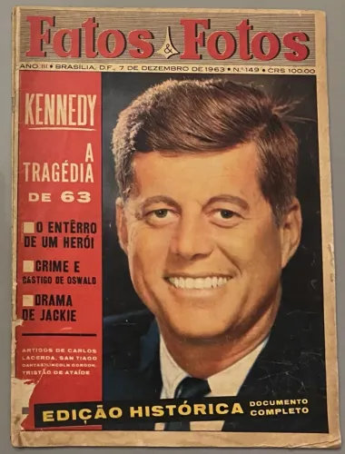 Kennedy Assassinato 1963 - Revistas Fatos & Fotos Originais