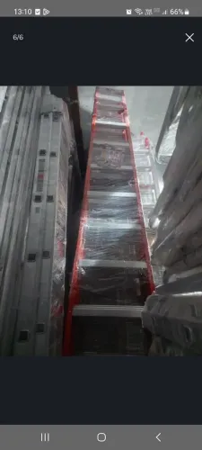 Escada de Fibra Duplo Acesso 2x17 Degraus Tesoura Profissional Robusta BTF