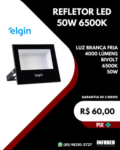 Refletor LED 50W 6500K