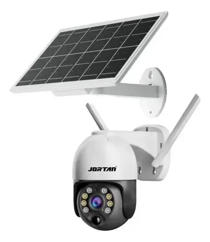 Câmera de Segurança Solar JORTAN com Wi-Fi e Visão Noturna