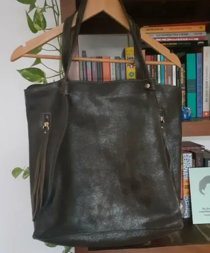 Bolsa de couro legítima importada