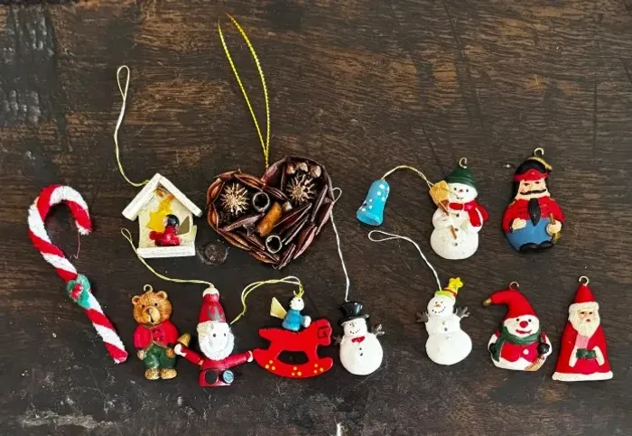 Enfeites De Natal Penduravel Kit Com 13 - Excelente Estado