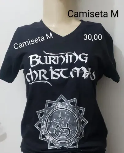 Camiseta Burning  Christma - M - R$ 30,00