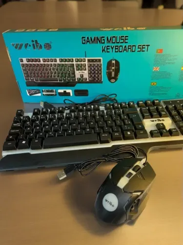 Teclado Gamer Durawell WB-550 Cibo + Mouse RGB Waterproof an7