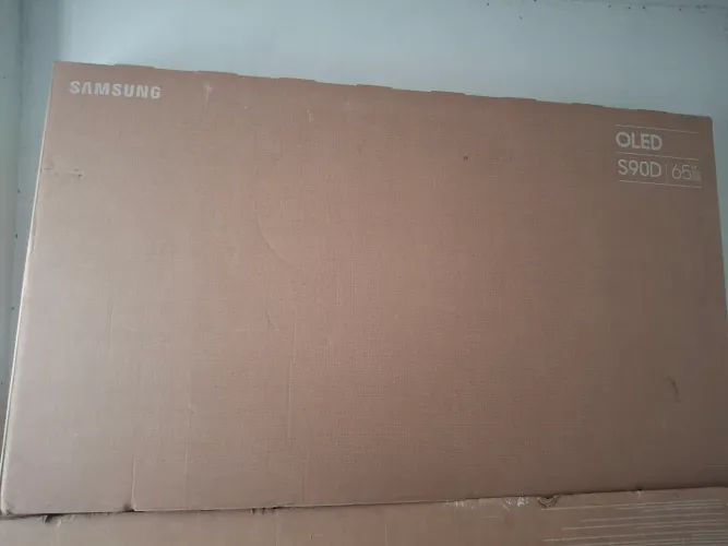 Caixa de tv 65 polegadas com isopor