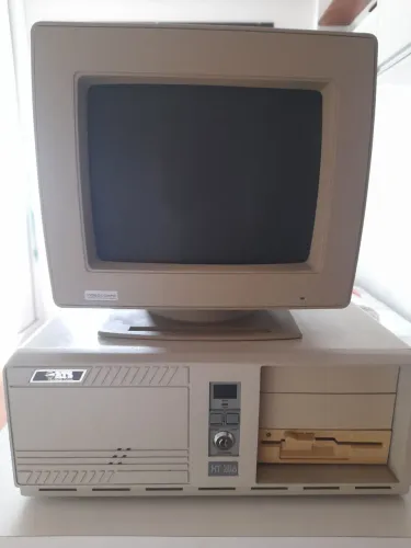 Computador Raro ATS HT 286 + Monitor Videocomp - Original - Funcionando