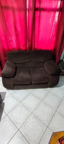 Sofá 2 Lugares Confortável em Tecido
