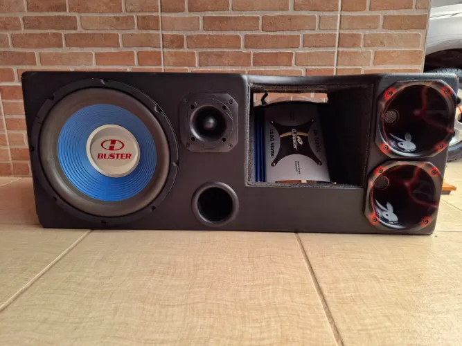 Caixa de som automotivo completa H Buster