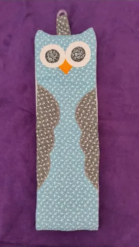 Porta papel higiênico de coruja artesanal