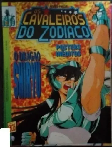 Revista Pôster Cavaleiros Do Zodíaco Nº 09 Dragão Shiryu