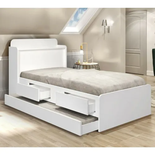 Cama bau solteiro thamires com auxiliar levo hoje
