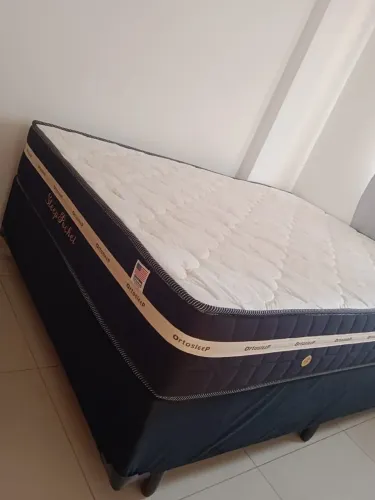 Cama box casal preto pronta entrega