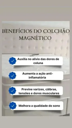 Colchão Magnético - Bem-estar e saúde para sua noite!