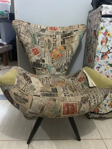 Poltrona Decorativa Estilo Vintage