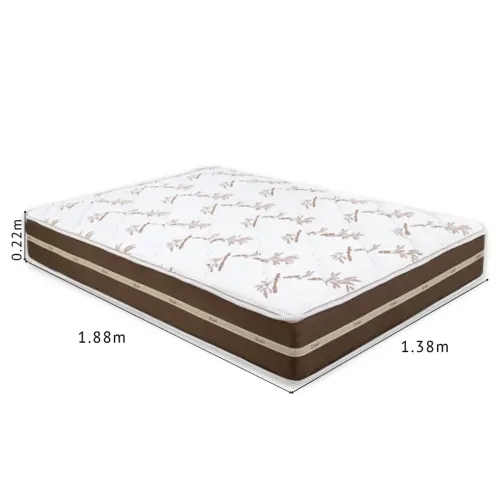 Colchão Casal Classic Marrom Molas Ensacadas rf57m