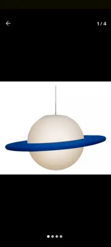 Luminária Pendente Planeta Saturno
