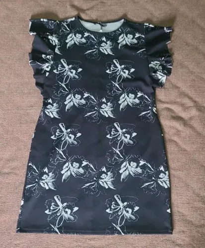 Vestido Floral Preto