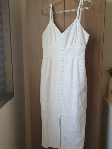 Vestido branco em laise tam 38. Maravilhoso
