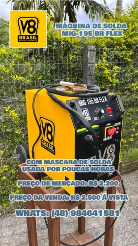 MÁQUINA DE SOLDA  MIG-195 BR FLEX + MASCARA