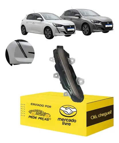 Farol Cibie Drl Peugeot 208 2021 2022 2023 2024 Novo Ld Direito