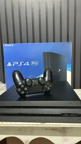 PS4 Pro 1TB Original Sony + Caixa + Controle Original + 3 Jogos