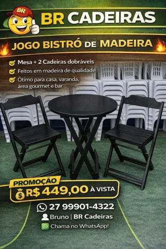 jogo bistrô de madeira