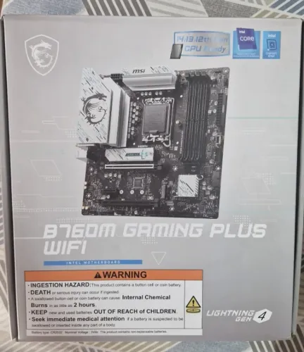 Placa-Mãe MSI B760M Gaming Plus, Intel LGA 1700, M-ATX, DDR5, Wi-Fi, Preto - B760M GAMING