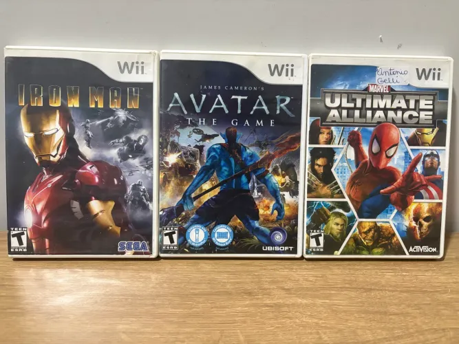 Lote 3 jogos Nintendo wi cib