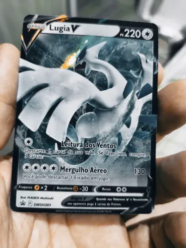 Carta Pokémon Lugia V SWSH301 Promo - Original Copag