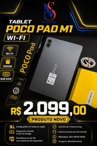 Poco Pad WI-FI 256GB + 8GB RAM TABLET LACRADO