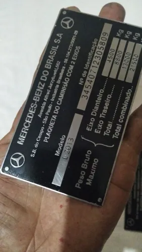 Plaqueta identificação