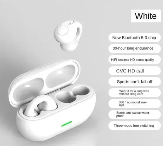 Fone de ouvido bluetooth - som por indução óssea