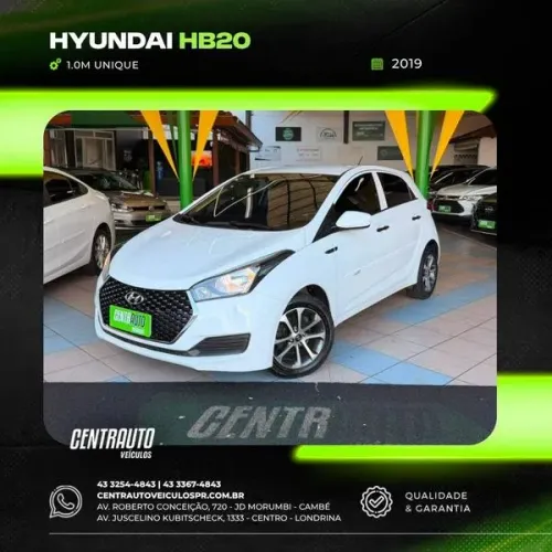 Hyundai HB20 Unique 1.0 Flex 12V Mec. 2019