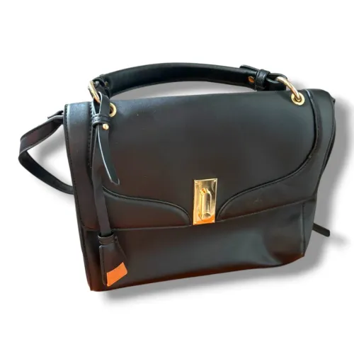 Bolsa tote media preta