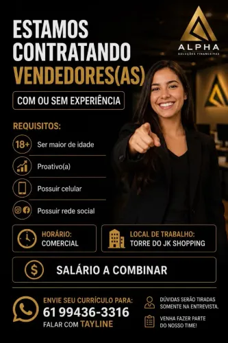 Vaga para vendedor(a)